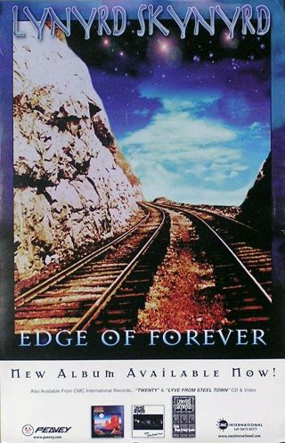 Lynyrd Skynyrd 1999 Edge Of Forever Promo Poster