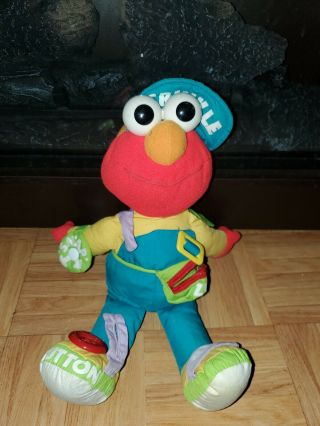 Vintage 1995 Tyco Sesame Street Dress Me Up Elmo Plush Baby Learning Sensory Toy