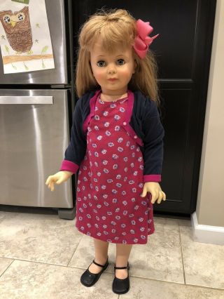 Vtg Ideal Toy Co.  Patti Playpal Life Size Doll; G - 35 - 7 Blonde,  Blue Eyes 50s 60s