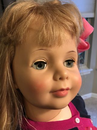 VTG Ideal Toy Co.  Patti Playpal Life Size Doll; G - 35 - 7 Blonde,  Blue Eyes 50s 60s 2
