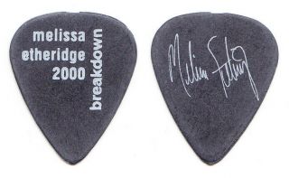 Melissa Etheridge Signature Black Guitar Pick 2 - 2000 Breakdown Tour