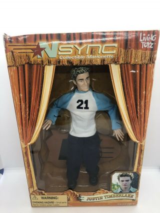 Nib Nsync Marionette Doll Justin Timberlake Living Toyz - Box