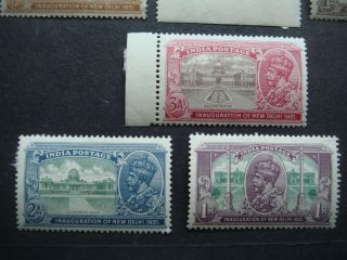 British India 1931 KGV Inauguration of Delhi MNH/MH (bottom two) Sg226 - 31 2