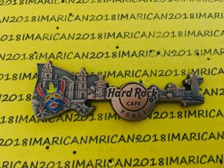 Hard Rock Cafe Ponce Skyline Guitar Pin With Card