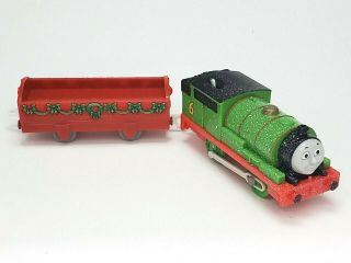 Tomy Trackmaster Thomas & Friends " Snow Covered Percy " Motorized Train