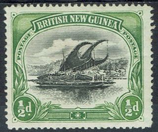 Papua 1901 Lakatoi British Guinea 1/2d Horizontal Wmk