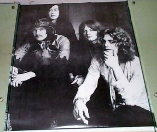 Led Zeppelin Vintage B&w Group Poster