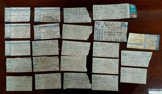 Vintage Mixed Concert Tickets 1 Iron Maiden & Motorhead & More 23 T Maybe Rare ?