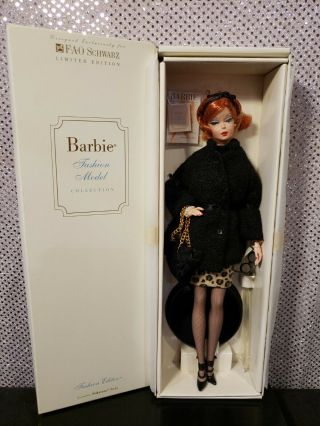 Fashion Editor Silkstone Barbie Doll Fao Schwarz Exclusive Mattel 28377 Nrfb