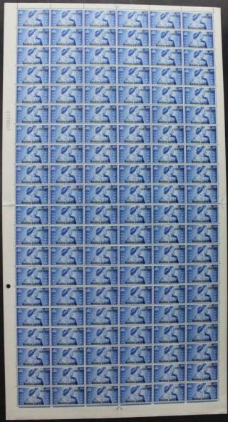 Morocco Agencies: 1948 Full 20 X 6 Sheet 25c Overprint Examples Margins (32861)