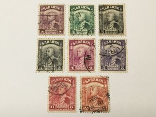 Old Stamps Sarawak X 8