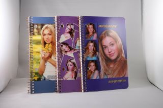 Mandy Moore Official Merchandise Collectible Assignment Notebooks 2001