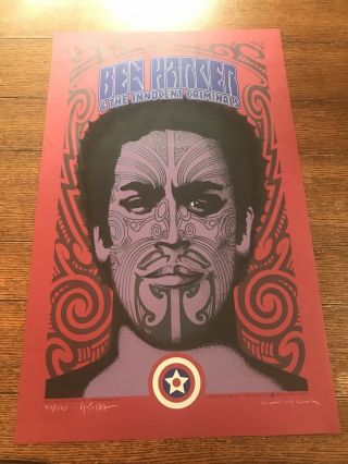Ben Harper Maori Print - Le Signed By Gary Houston