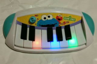 Lets Rock Elmo Sesame Street Piano Keyboard Musical Toy Hasbro Cookie Monster 3