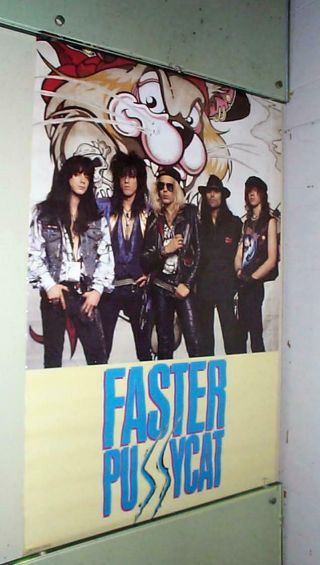 Faster Pussycat Vintage 1988 Poster Last One