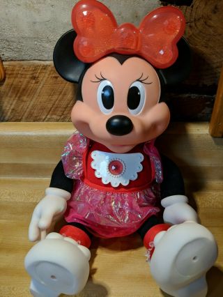 Disney Holiday Minnie Mouse Musical Light Doll 1991 Not As - Is