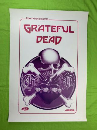 Grateful Dead Poster Albert Koski Presente Arista Kcp Vintage Poster 33x23