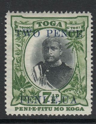 Tonga 1923 Two Pence Overprint On 7½d Sg65 - Mounted