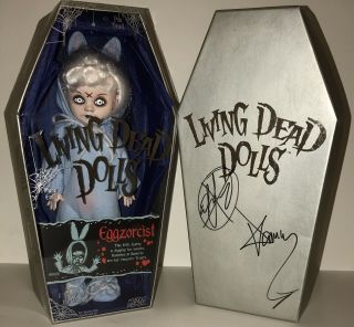 Living Dead Dolls Autographed Blue Eggzorcist Unsealed Never Displayed