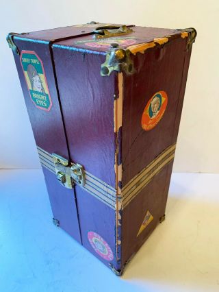 Vintage Shirley Temple Doll Trunk Case With Hangers