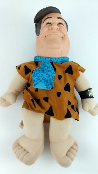 1993 Mattel 13” John Goodman Fred Flintstone Plush Doll Flintstone Movie