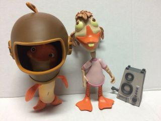 Disney Store Chicken Little Action Figures Abby Mallard Fish Out Of Water
