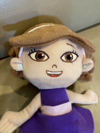 Disney Little Einsteins June Plush 9” Stuffed Beanie Doll Toy In Purple Dress 2