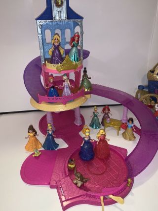 Disney Princess Little Kingdom Glitter Glider Castle Play Set Magic Clip,  Extra