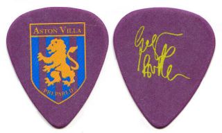 Black Sabbath Guitar Pick : 2007 Heaven And Hell Tour Geezer Butlet Aston Villa