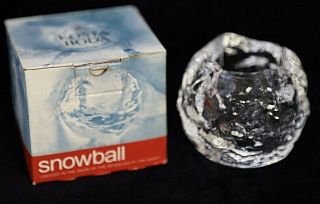 Vintage Retro Kosta Boda Snowball Candle Holder Votive 8 Cm