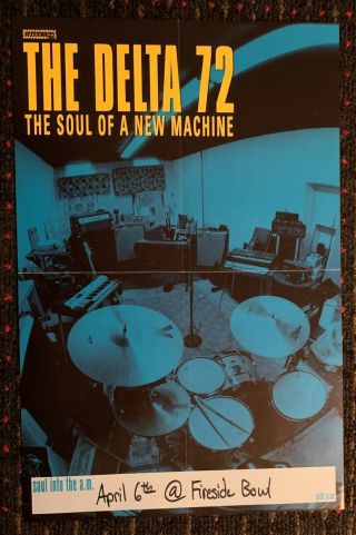 The Delta 72 Soul Of A Machine 14x22 Promo Poster Touch & Go Records 1997