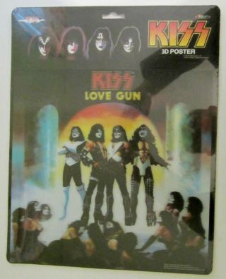 Kiss Love Gun Album Size 12 X 12 Inch Lenticular 3d Picture / Poster,