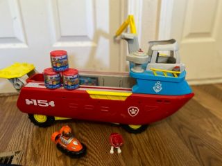 Paw Patrol Sea Patroller Boat With Series 5 Mashems,  Zuma Little Car And Marshal