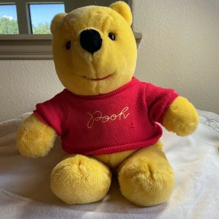 Winnie The Pooh Walt Disney Vintage Sears Bear 18 " Plush W/embroidered Sweater