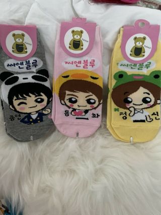 Cn Blue Chibi Sock Set 3pc Kpop K - Pop Cute Kawaii Women’s 6 - 8 Size