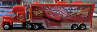 Disney Pixar Cars - Mack Hauler Transporter Truck with McQueen Loose / 2