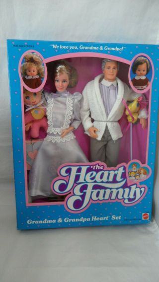 2383 The Heart Family Grandpa & Grandma Heart Set 1986 Rare