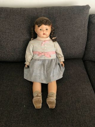1928 Antique Mae Starr Phonograph Doll 30 "