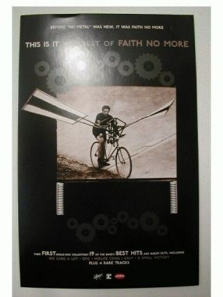 Faith No More Promo Poster This Is It Dude On Flying Bi