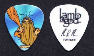 Lamb Of God Mark Morton Signature Captain Caveman Guitar Pick - 2015 Tour