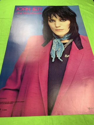 Joan Jett & The Blackhearts PROMO POSTER 1981 Vintage Rock Poster 35x23 3