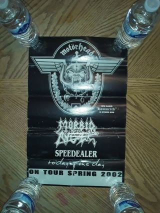 Motorhead And Morbid Angel Promo/tour Mini Poster 2002 Heavy Metal Judas Priest