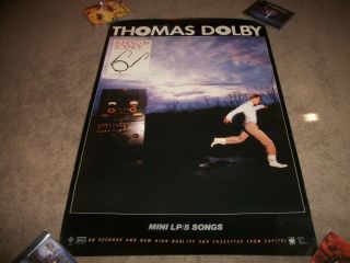 Thomas Dolby Blinded By (me With) Science Orig.  Promo Poster 30x20 -