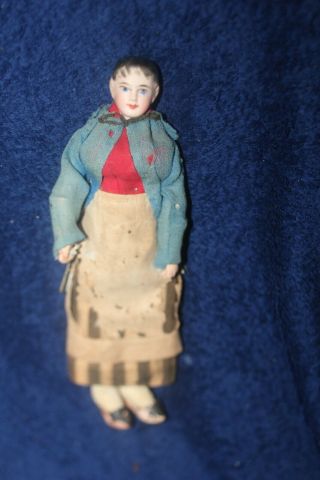 Antique Fg Gaultier French Bisque Fisherwoman Doll