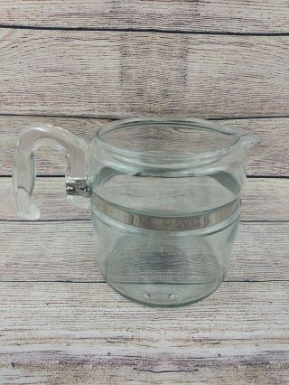 Vintage Pyrex Flameware Coffee Percolator 6 Cup Pot & Handle Only