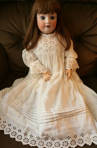 Antique Simon & Halbig 1348 Jutta German Bisque Doll,  26 IN,  Antique German Doll 3