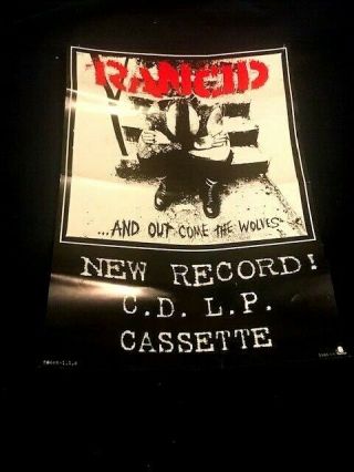 Rancid And Out Comes The Wolves Promo Poster 1995 Epitaph