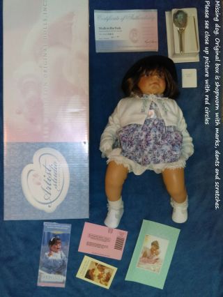 Lee Middleton 22 " Doll Walk In The Park Reva Schick Hang Tags Bible No Dog
