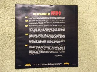 The Evolution of KISS ALIVE II insert 1977 Casablanca - NBLP 7076 - Rock Steady 2