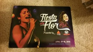 Selena Quintanilla Fiesta De La Flor Postcard Flyer